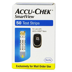 ACCU-CHEK SmartView Mail Order Yellow Strip - 50 CT Diabetic Test Strips