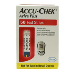 ACCU-CHEK Aviva Plus Mail Order Yellow Strip- 50 CT test strips
