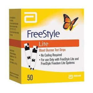 FREESTYLE LITE DIABETIC TEST STRIPS 50 COUNT