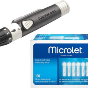Microlet Next Lancing Device With 100 Lancets